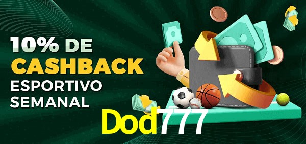 10% de bônus de cashback na Dod777